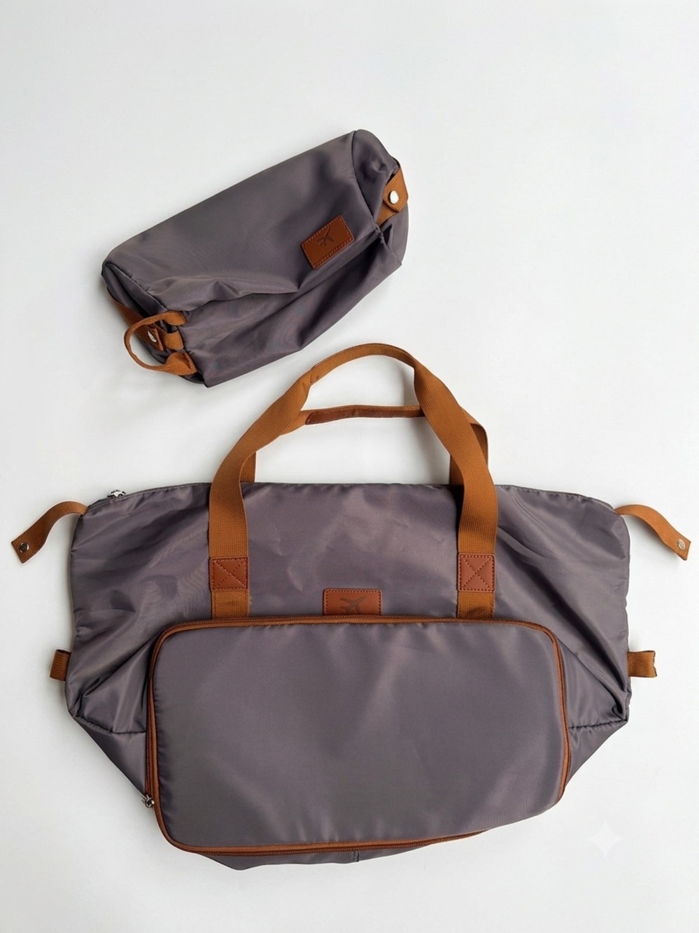Travel Duffle Bag & Matching Toiletry Pouch Set - Picture 2 of 10